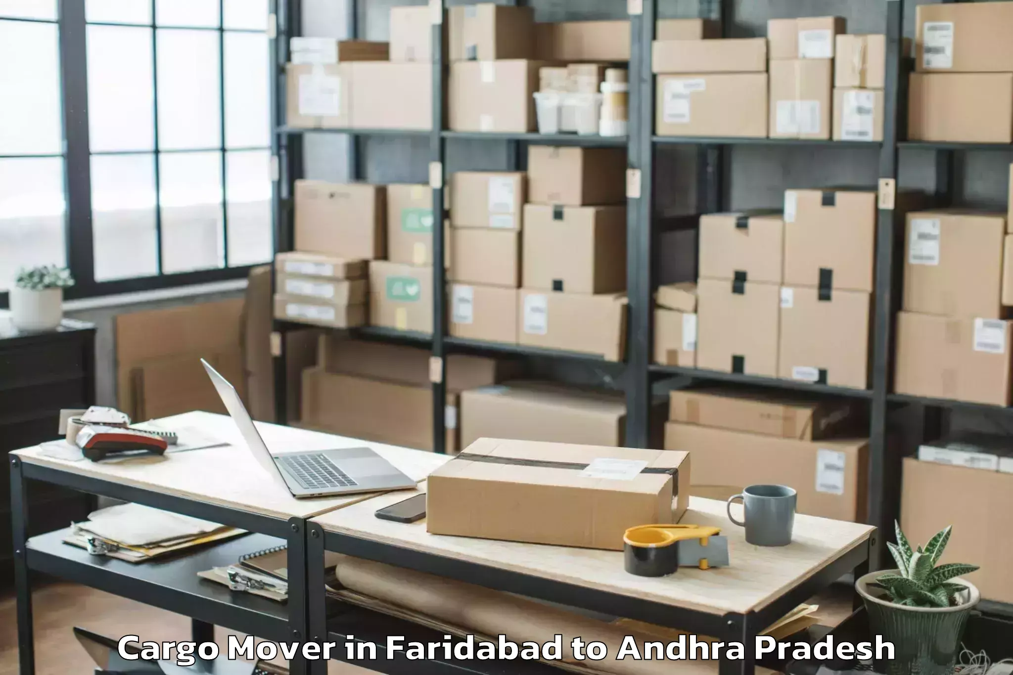 Affordable Faridabad to Chowdepalle Cargo Mover